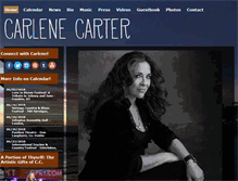 Tablet Screenshot of carlenecarter.net